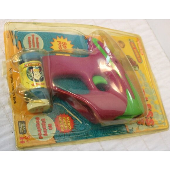1999 Tootsie Toy Mr Bubbles Endless Blower Gun Toy Purple Party Summer Fun - Picture 8 of 9